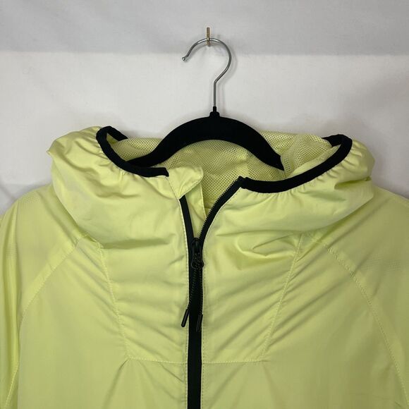 H&M Jacket Yellow Windbreaker Green Neon Undertone Full Zip Men's Size Medium - Picture 2 of 6